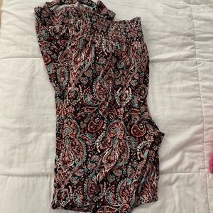 Patterned flowy pants